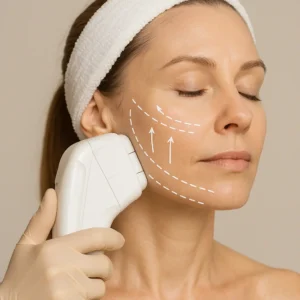 Woman having HI-FU to reduce wrinkles call LA LIPO Nottingham Now!