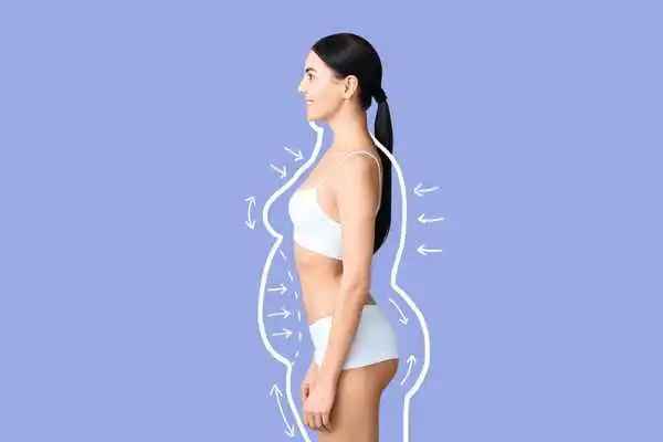 image of woman experiencing fat reduction treatment Nottingham