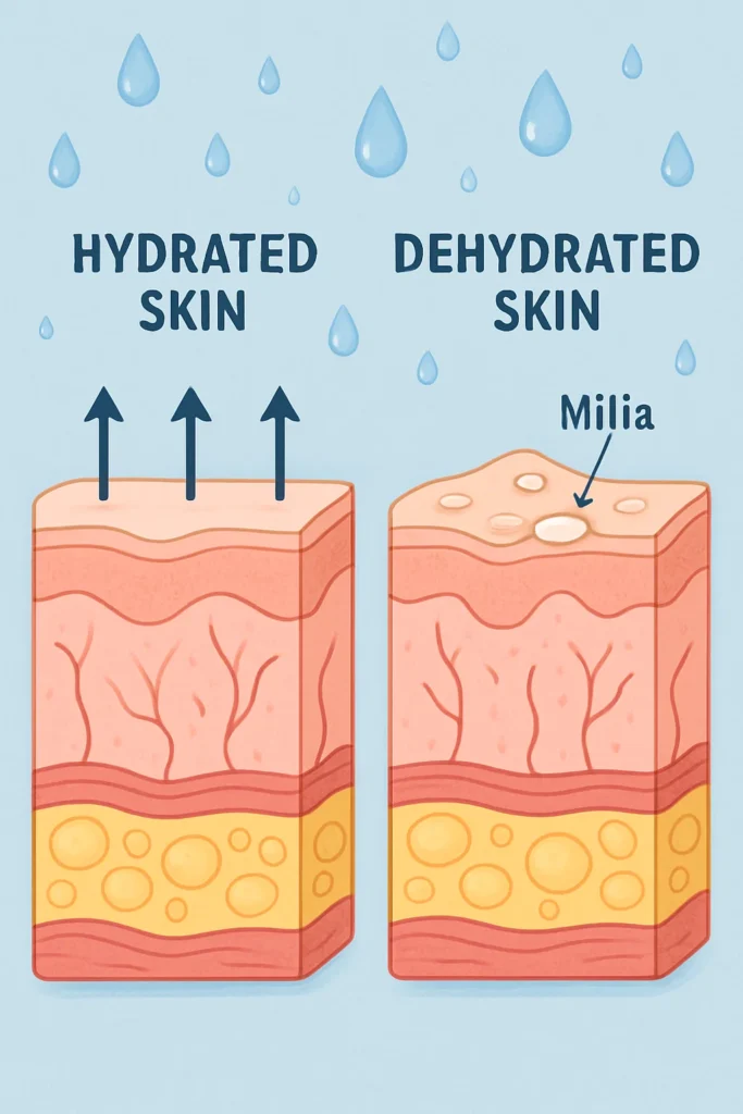 The importance of hydration and milia production Nottingham