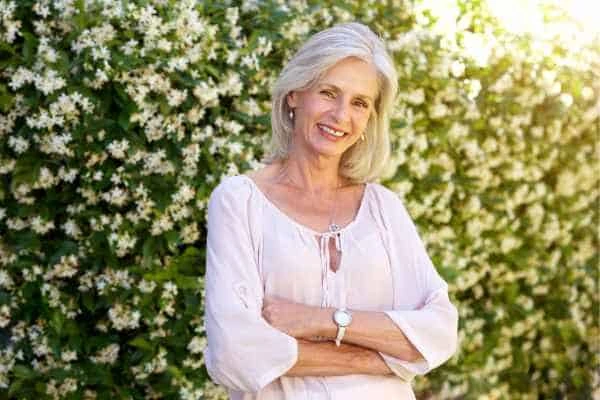 Older woman happy with urinary incontinence treatment Nottingham