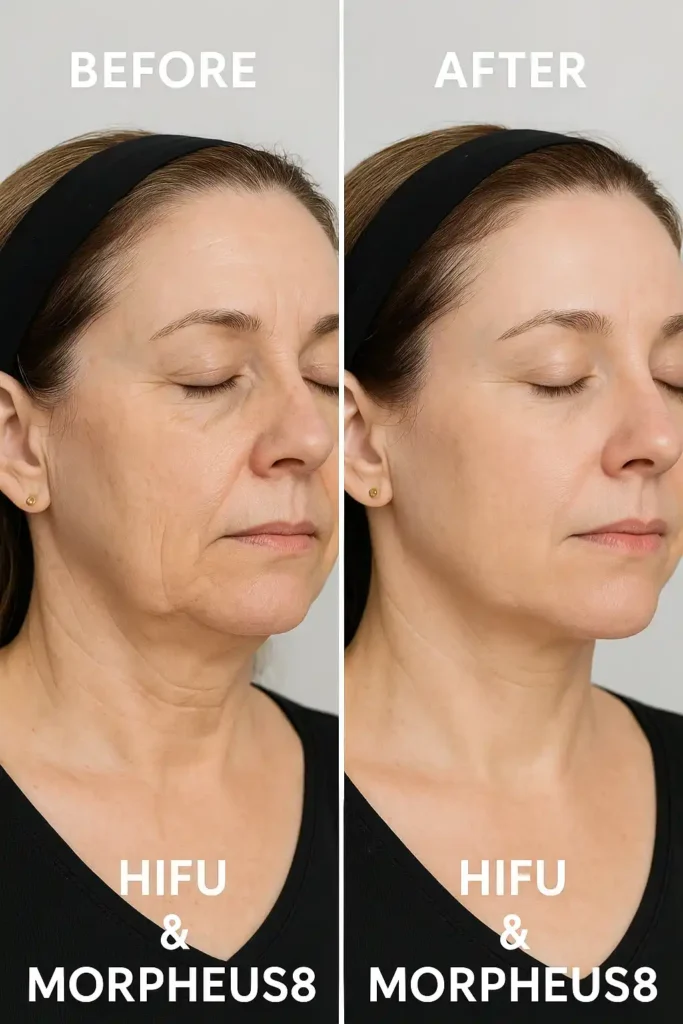 HIFU & Morpheus8 treatment results Nottingham - book in today!
