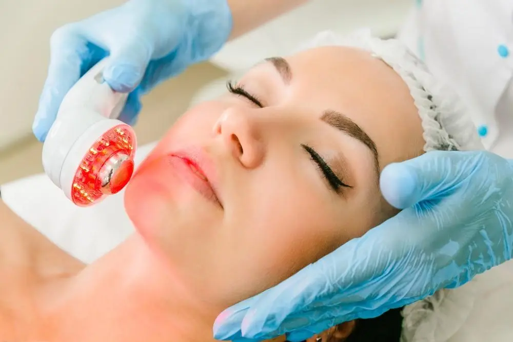 woman having non-surgical Morph8 treatment Nottingham