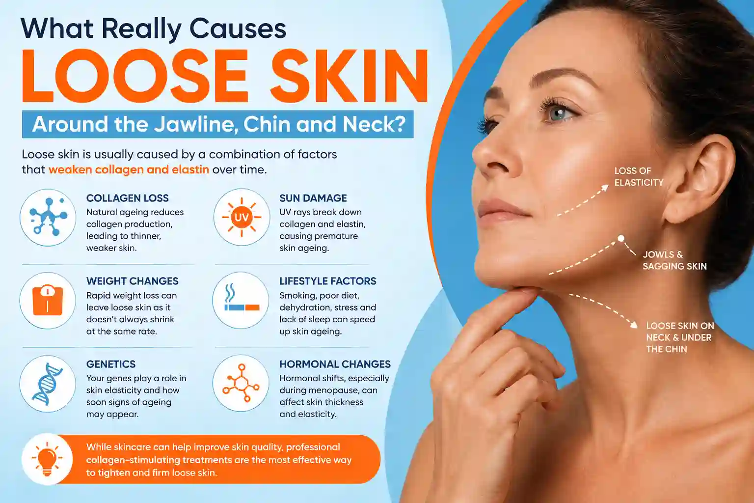 What Really Causes Loose Skin Around the Jawline, Chin and Neck Nottingham?